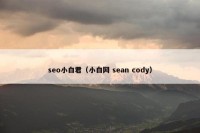 seo小白君（小白网 sean cody）