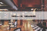 冯耀宗seo工具，冯耀宗录播课程