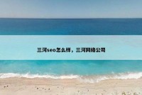 三河seo怎么样，三河网络公司