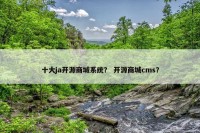 十大ja开源商城系统？ 开源商城cms？