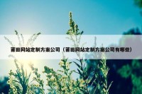 莆田网站定制方案公司（莆田网站定制方案公司有哪些）
