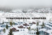 济宁网站开发建设费用多少钱，大型网站开发费用