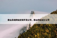 唐山高端网站定制开发公司，唐山网站设计公司