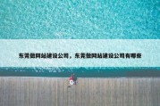 东莞做网站建设公司，东莞做网站建设公司有哪些