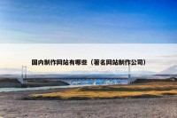 国内制作网站有哪些（著名网站制作公司）