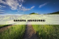 租服务器网站（租服务器在哪里租）
