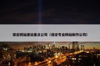 保定网站建设重点公司（保定专业网站制作公司）
