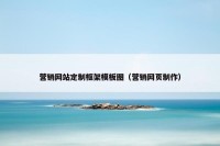 营销网站定制框架模板图（营销网页制作）