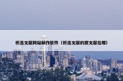 析出文献网站制作软件（析出文献的原文献在哪）