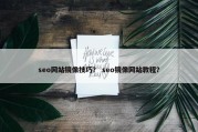 seo网站镜像技巧？ seo镜像网站教程？
