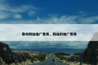 泰州网站推广费用，网站的推广费用