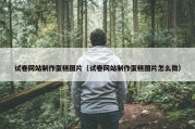 试卷网站制作蛋糕图片（试卷网站制作蛋糕图片怎么做）