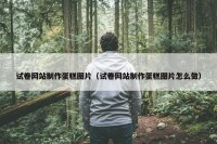 试卷网站制作蛋糕图片（试卷网站制作蛋糕图片怎么做）