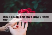 荔湾企业网站定制公司招聘（荔湾企业网站定制公司招聘信息）