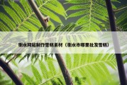 衡水网站制作雪糕素材（衡水市哪里批发雪糕）