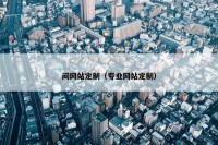 间网站定制（专业网站定制）