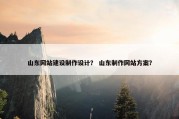 山东网站建设制作设计？ 山东制作网站方案？