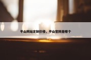 平山网站定制价格，平山官网是哪个