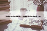 荷城营销型网站开发？ 荷城营销型网站开发公司？