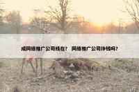 成网络推广公司线在？ 网络推广公司挣钱吗？