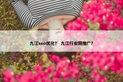 九江seo优化？ 九江行业网推广？