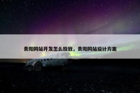 贵阳网站开发怎么投放，贵阳网站设计方案