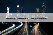玩具网站推广策略研究报告？ 玩具的网站规划书？