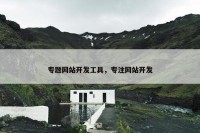 专题网站开发工具，专注网站开发
