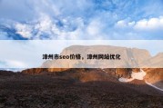 漳州市seo价格，漳州网站优化