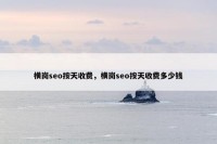 横岗seo按天收费，横岗seo按天收费多少钱