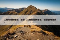 江西网站优化推广运营（江西网站优化推广运营管理办法）