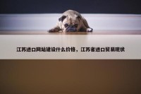 江苏进口网站建设什么价格，江苏省进口贸易现状
