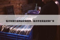 临沂包装行业网站定制优势，临沂市包装盒定制厂家