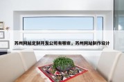 苏州网站定制开发公司有哪些，苏州网站制作设计