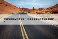 彭阳智能网站开发项目？ 彭阳智能网站开发项目有哪些？