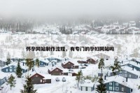 怀孕网站制作流程，有专门的孕妇网站吗