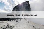 营销型网站开发运营，营销型网站的设计步骤