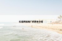 红庙网站推广的简单介绍