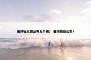 云浮知名网站开发价格？ 云浮网络公司？