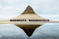 惠阳商城网站开发，惠阳商城网站开发公司