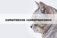 企业网站开发基本流程（企业网站开发基本流程包括）
