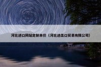 河北进口网站定制单价（河北进出口贸易有限公司）