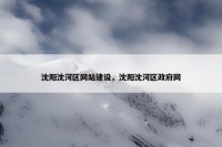 沈阳沈河区网站建设，沈阳沈河区政府网