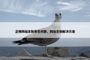 正规网站定制常见问题，网站定制解决方案