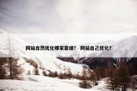 网站自然优化哪家靠谱？ 网站自己优化？