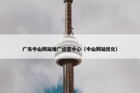 广东中山网站推广运营中心（中山网站优化）