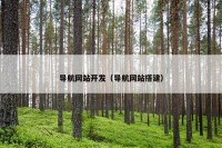导航网站开发（导航网站搭建）
