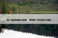 推广网站教程优化整站，网站推广优化是什么意思