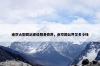 南京大型网站建设服务费用，南京网站开发多少钱