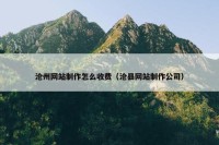 沧州网站制作怎么收费（沧县网站制作公司）